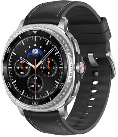 Samsung Galaxy Watch8 Classic 46mm, AI Smart Watch with Cushion Design and Rotating Bezels, with Hybrid Band and Wearable Display, LTE, Black, 3 Year Extended Warranty (UK Version)