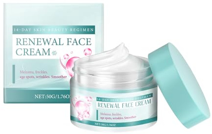 2025 Nouvelle crème pour le visage de renouvellement - Crème hydratante anti-rides et éclaircissement pour les femmes, utilisation quotidienne non grasse (1)