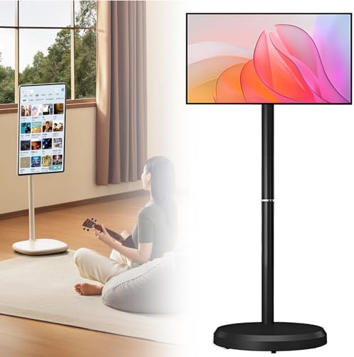 ExoticaBlend Smart TV Portatile, Monitor Portatile 1080p da 21,5 Pollici con Touchscreen Girevole, Sist-ema Operativo Android (Supporta Google Store), Rotazione Girevole Black-4+64G