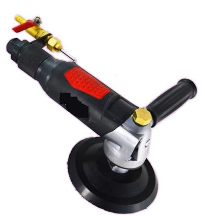 Pneumatische Wassermühle mit Wassereinspritzung, 5 Zoll, professionelle Luft-Nassschleif- und Poliermaschine for Steine