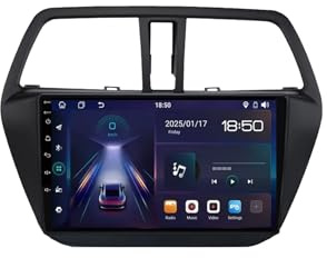 9 Inch QLED Touch Screen Android 13 Multimedia-Player Wireless CarPlay Android Auto,for Suzuki SX4 2 S-Cross 2012-2016 With BT GPS WIFI Radio Backup Camera(S80 6+128G)