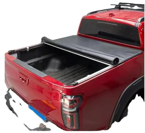Wnfmjqe Kofferraumabdeckung LKW-Ladeflächenabdeckung Für Nissan Für Navara Für NP300 Weiche Rolloabdeckung wasserdichte Rollladenabdeckung Gepäckraumabdeckung