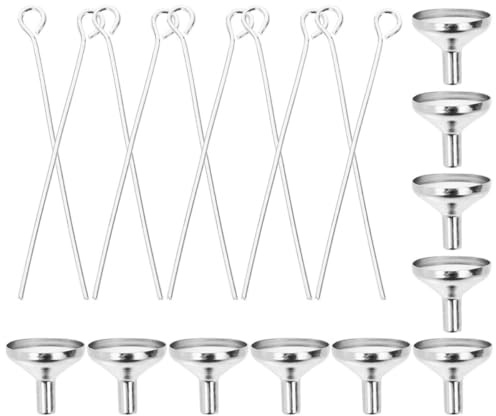 SUPVOX Kit de 10 Mini Entonnoirs en Acier Inoxydable pour Urne Funéraire Remplissage de Cendres Bijoux Crémation Accessoires Compacts et Résistants pour Colliers Souvenir