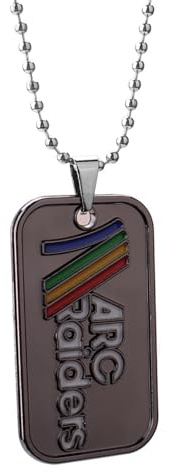 COLseller ARC Raiders Schlüsselanhänger | Hochwertiges Metall, Robuster Dog-Tag-Anhänger Mit Logo Für Fans (Halskette,2,8 × 5 cm)