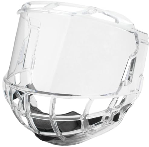 Syglawnd Hockeyskärm, hockeyhjälm, klar anti-dimmask, repskydd, PC helskärm, klassiska sporttillbehör för ungdomar och vuxna för daglig användning