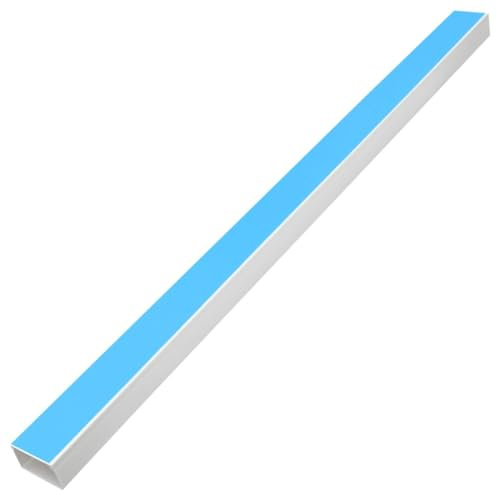 Ziaphsol Selbstklebende Installationsrohre 60 x 60 mm aus PVC, 30 m Kabelkanal weiß für Kabelmanagement, Kabel verstecken, Wand Boden Tisch Büro Wohnzimmer TV Computer Router