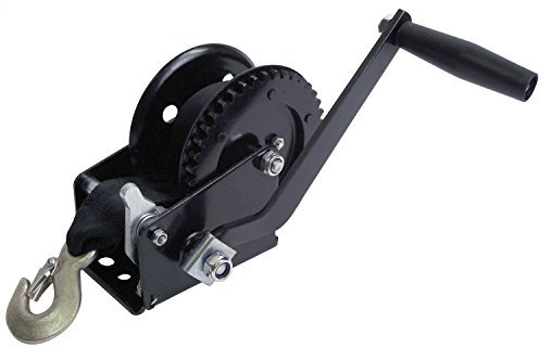 attwood 11149-4 Single Drive Boat Trailer Winch, 1,200 lb Load Capacity