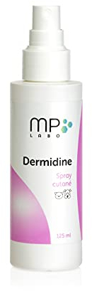 MP Labo Dermidine – Hautpflegespray für Hunde und Katzen auf Basis von Ringelblume und Centella Asiatica für eine beruhigende, weichmachende und feuchtigkeitsspendende Wirkung (125 ml)
