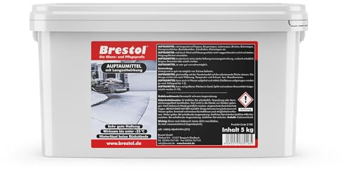 STREUSALZ PREMIUM mit Langzeitwirkung 5 kg - schnell wirkendes Auftaumittel, Streumittel, Tausalz, Auftausalz, Streugut, Auftaugranulat – Reinstes Calciumchlorid, Effektiver als Natriumchlorid!