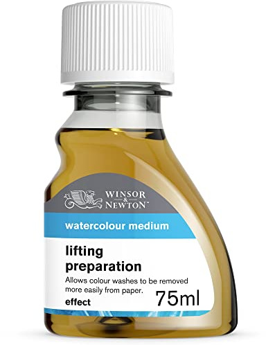 Winsor & Newton 2621765 Farbenentferner für Aqurellfarben, erleichtert das Entfernen bereits getrockneter Farbe vom Papier - 75ml Flasche