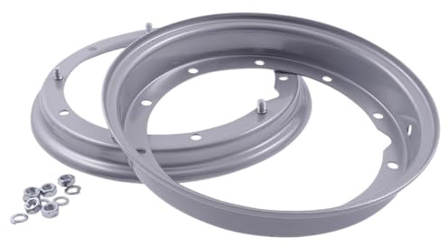SIP Stahlfelge 2.10-10 offen silber kompatibel mit VESPA PK 50 XL, P200E | Für Vorder- und Hinterrad; kompatibel mit VESPA Elestart 50 V5X3T 2T AC, PX200 E 200 VSX1T, P80X/PX80 E 80 V8X1T, PK 50 XL2