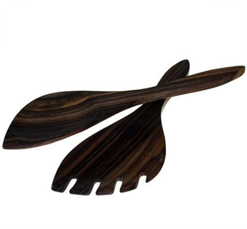 Gifts for Home and Garden - Salad Server Set - Racquet Shape - Sonokeling