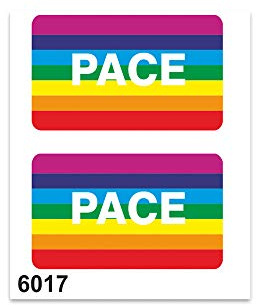 4R Quattroerre.it Adesivi Sticker Pace, 10 x 12 cm