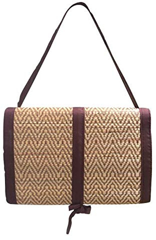 Thai Reed Mat for Meditation,Yoga, Outdoor, Picnic (Size: 24.5 x 34)