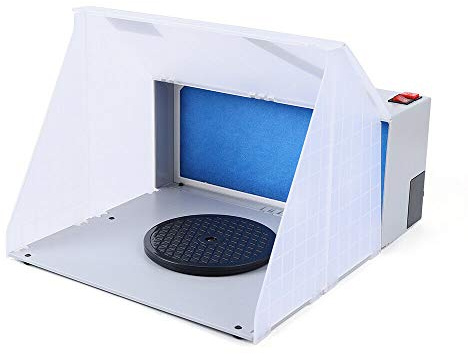 Aohuada Airbrush Kabine，Mobile Tragbar Absauganlage Filter Spray Booth Lackieren Werkzeug + Filter Absauganlage Spritzkabine Lackierkabine Sprühbox