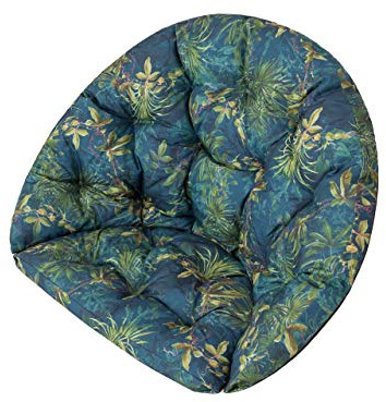 PillowPrim Kissen für Hängesessel Outdoor – Sitzkissen Hollywoodschaukel – Für Gartenliebhaber – Waschbar & Komfort – 2-teiliges – Grüne Wiese