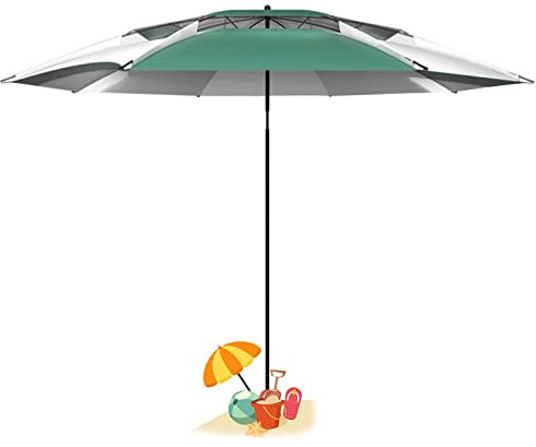 HDZNDH Sonnenschirm Strandschirm Terrassenschirm, 360° Rotation und Lenkfreiheit, Windfest und Leicht ​für Reise, Marktschirm, Sonnenschutz, für Angelschirm Sport Picknick