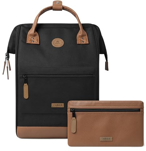 CABAIA Sac à Dos Adventurer Cologne 18L - Ordinateur 13 - Déperlant | Bagage cabine · Ouverture grand angle · Système MOLLE pochettes interchangeables · Certifié Vegan · Conçu pour durer