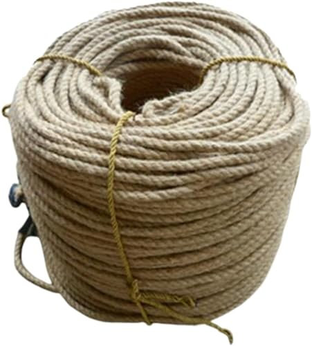 Bündelung von Basteldekorationen, natürliches Juteseil, dickes Seil, dickes Seil, 12/14/15 mm, Hanfseil, 98 Fuß, natürliche Juteschnur, Schnur, Sackleinen, Basteln, Geschenk (Größe: 15 mm, 30 m) (Größ