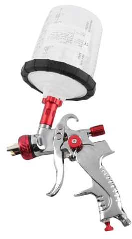 Fockety Spruzzatore di Vernice, Pistola a Spruzzo HVLP Professionale da 600 Ml per Verniciatura di Automobili, 3 Ugelli Spruzzatori Ad Aria Regolabili da 1,4 1,7 2,0 Mm, Pistola a