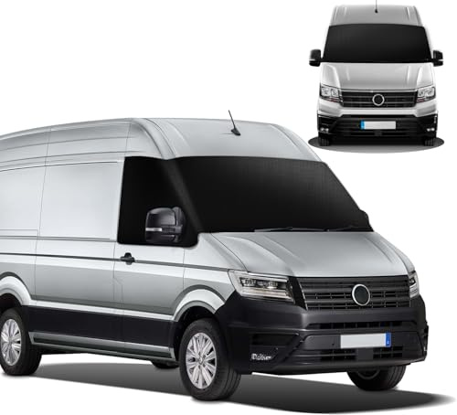 MaxEarn Windschutzscheibenabdeckung für VW Crafter 600D, Verdunkelung, wasserdicht, Frostschutz, witterfester Vorhang, Campingabdeckung 2018-2023
