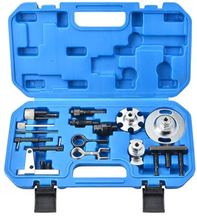Zoomtools Motor-Einstellwerkzeug-Satz, Zahnriemen Steuerkette Werkzeug, Nockenwellen-Arretierwerkzeug, kompatibel mit VW Audi A6L 2.7, Q7 3.0 TDi, 4.0 4.2 Tdi V8