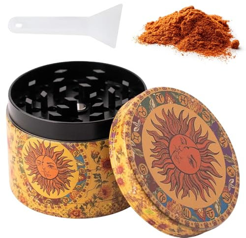 Pollen Grinder 50mm Crusher Kräutermühle Kräutermühle Metall Mahlwerk für Spice Gewürze Herb
