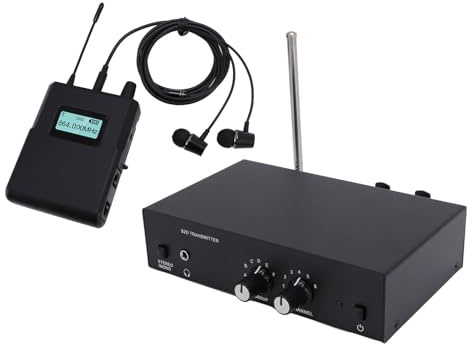 Überwachungssystem für Drahtloses Ohr, das Drahtlose IEM -System Clear Sound Sound 25 MHz Bandbreite 902 Bis 928 MHz für Live -Aufführung (EU-Stecker)