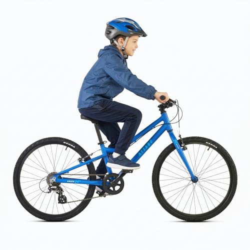 ATTABO Leichtes Fahrrad für Alltag und Touren – Jugendfahrrad – Aluminium – 24 Zoll Blau – Für Jungen und Mädchen