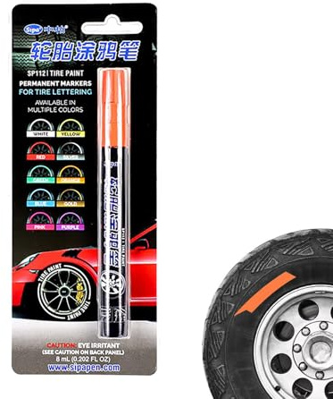 Generisch Reifenfarbenstift, wasserdichte Reifenmarker -Schriftzeichne für Auto - schneller Trocknungstift für -Karten, Reifen, Innenhofzäune, Leinwandschuhe und Steine