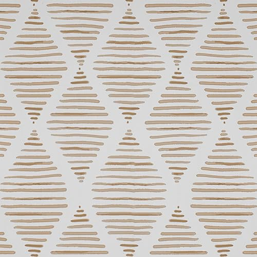 AMIGO Vinile Autoadesivo Moderno Stile Boho,Carta da Parati con Motivo Geometrico in Color Crema,Perfetta per Camere da Letto,Bagni e Molto Altro 44x300cm