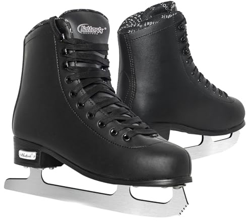 Nattork Womens Figure Ice Skates,Recreational Ice Skates with Stainless Steel Blade,Lace Up Adult Figure Skate Ice Hockey Skates for Outdoor,Figure Ice Skate Shoes for Youth and Adult
