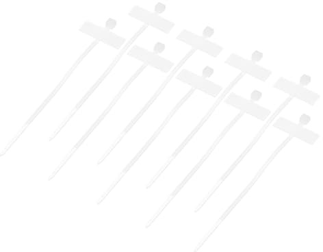 QUARKZMAN 200 Stück Wiederverwendbare, 100x2.5mm Selbstsichernde 20x13mm | Kabelbinder Weiß Kabelbinder mit Beschriftungsfeld, Nylon Kabelbinder Set für Kabel Management Kabelmarkierung