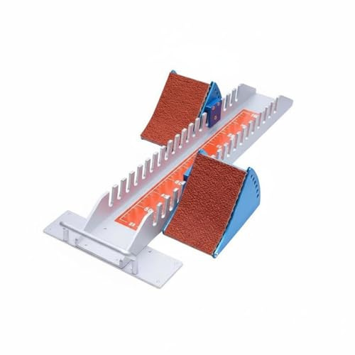 perfeclan Adjustable Starting Sprint Athletics Equipment With Aluminum Alloy Rail And Non Slip Pedal Surface Suitable For Meets, Q64 Starting Block