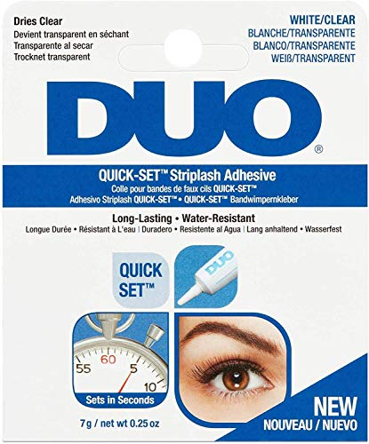 White/Clear DUO Eyelash Adhesive Waterproof Glue 7g .25oz