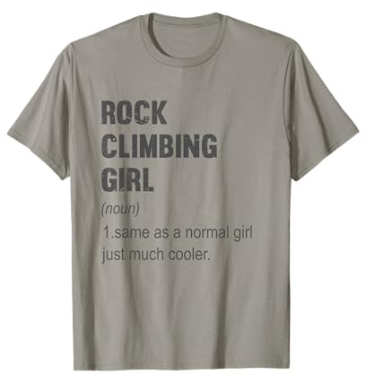 Mountain Climber Gift Women Rock Climbing Girl Definition T-Shirt