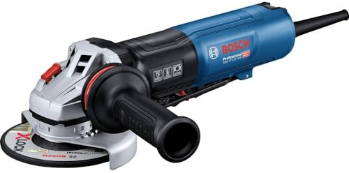 Bosch Professional amoladora angular GWS 17-125 PSB (interruptor PROtection, tuerca de sujeción SDS, filtro para polvo, cubierta protectora, cubierta protectora de separación)