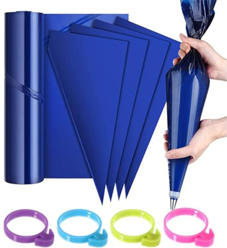 WishesMar 50 Pezzi Extra Grandi sac a Poche USA e Getta Icing Sacchetti 39 cm - Addensato Sacca Pasticceria Monouso per Biscotti, Cupcakes, Torta Decorazione