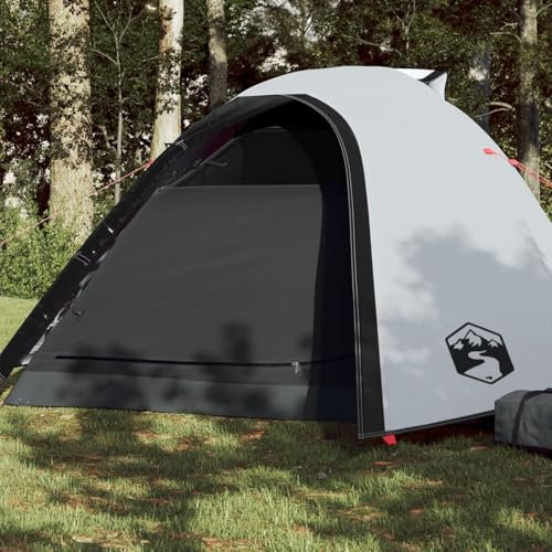 Homgoday Campingzelt 4 Personen Camping Zelt Kuppelzelt Familienzelt Trekkingzelt Festivalzelt Outdoor Zelt für Camping Reise Trekking Garten Weiß 267x272x145 cm 185T TAFT