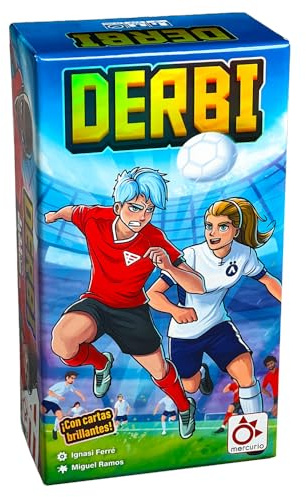 Mercurio - DERBI - Juego de Cartas Dinámico y Rápido - Recrea la Emoción del Fútbol - 2 ó 4 Jugadores - Ideal para Juegos en Familia