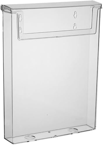 Taymar DIN A4 Prospekthalter – transparente, wetterfeste Prospektbox mit Deckel, schützt Inhalte vor Regen und Schmutz, ideal für den Außenbereich