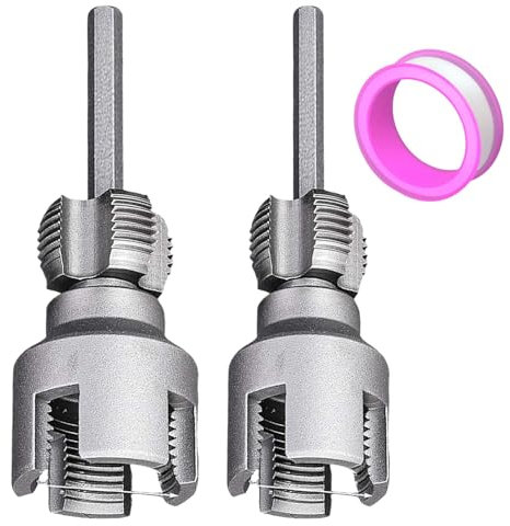 Filettatrice Per Trapano PVC,Kit Per Filettatura Tubi | Tagliafiletti Esterno Con Dadi 1/2 & 3/4 Per Tubi Legno Giardino Riparazioni Domestiche Trapano Elettrico