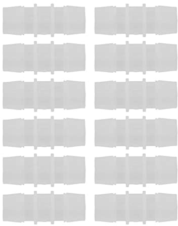 12 Pezzi PP Connettori di Tubi Flessibili in Plastica - Raccordi di Barb per Diametro Uguale per Progetti Idraulici e Fai - te, Design a Prova (19 a 19)