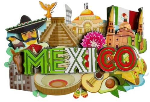 Mexiko Kühlschrankmagnet Tourist 3D Souvenir Kühlschrank Dekoration Magnet Aufkleber Handwerk
