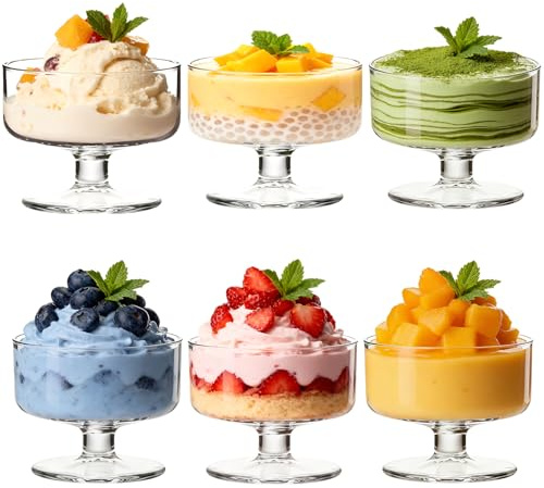 SIGONE Klarglas Dessertschalen 180ml, 6 Stück
