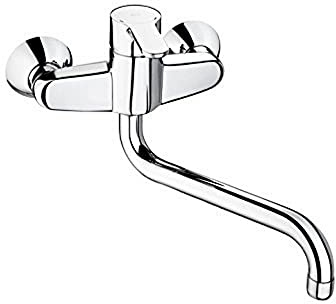 Roca,L20,Grifería monomando exterior para cocina con caño giratorio,A5A7609C00