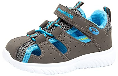 KangaROOS Barn KI-ROCK LITE Sandaler, Steel Grey, Brillant Blue, 23 EU
