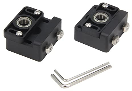 Befenybay 2 Stück Upgrade Aluminium Z-Achse Führungsschraube oben Durchmesser 8 mm für 3D-Drucker Ender-3 CR-10 Z-Stangenlagerhalter (Aluminium 2)