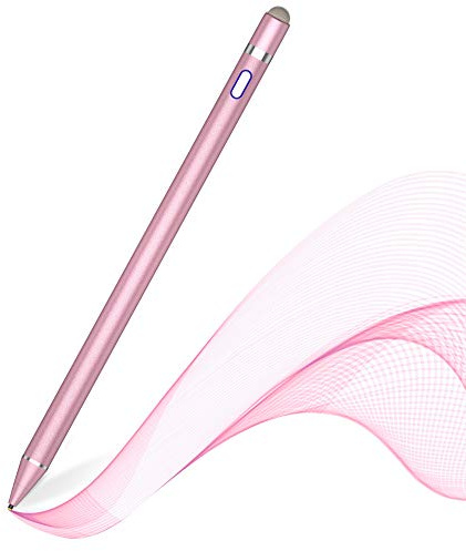 Active Stylus Pen for Touch Screens,Dual Pen Tips for iOS & Android Drawing & Writing,High Precise Digital Pencil for Apple iPhone 17/16/15/14/13, iPad Air/Pro/Mini,Phone/Tablet/Sam-sung/Kin-dle- Pink