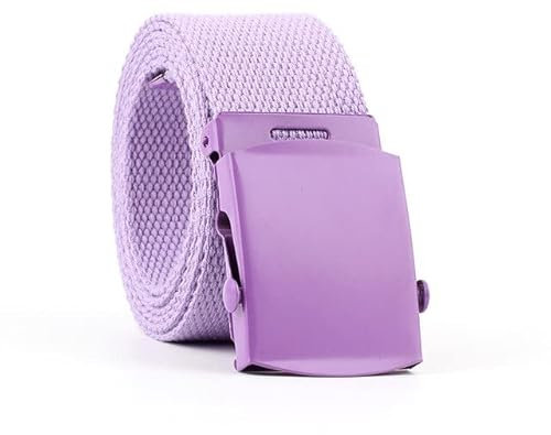 AILIFE Nylon-Gürtelfächer aus Segeltuch, für Jugendliche, bunter Gürtel, dicker langer Stoffgürtel, gestrickter Bund, Unisex
